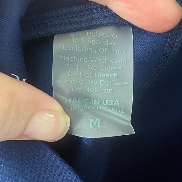 Blue Lace-Up Athletic Romper Cobalt Blue Padded Built in bra NWOT Size Medium - Picture 8 of 8